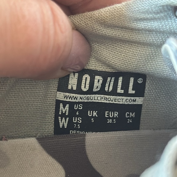 Nobull Arctic Grey Camo Canvas Women's 7.5 Men’s 4 Trainers Shoes - Picture 11 of 11